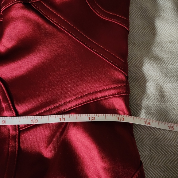 NWT David Meister Red Bodycon Cocktail Dress Size 12 - Picture 7 of 9
